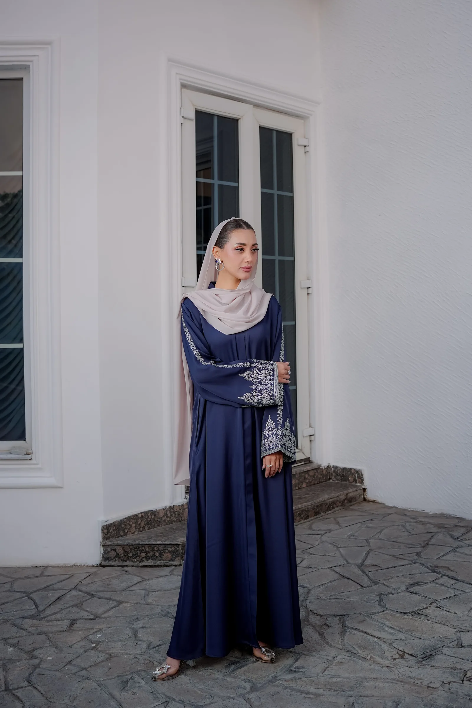 Abaya Navy Alesha